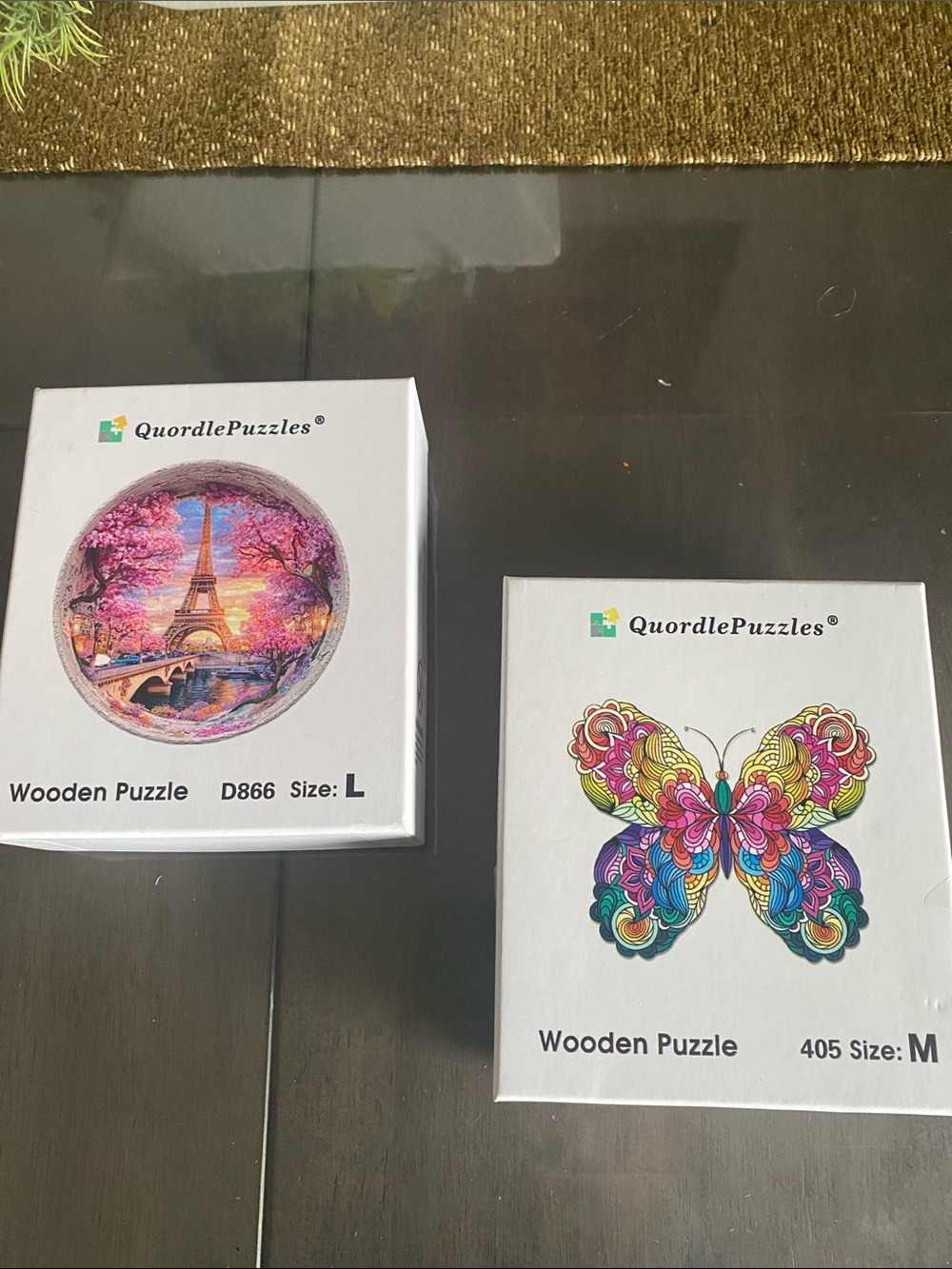 Wooden Puzzles Eiffel Tower & Butterfly DIY Craft Activities